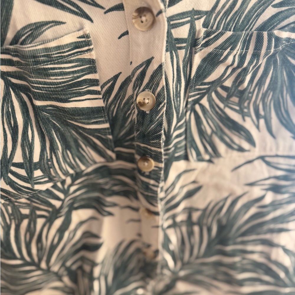Show Me Your Mumu Denim Romper - Tropical Print - Picture 5 of 5